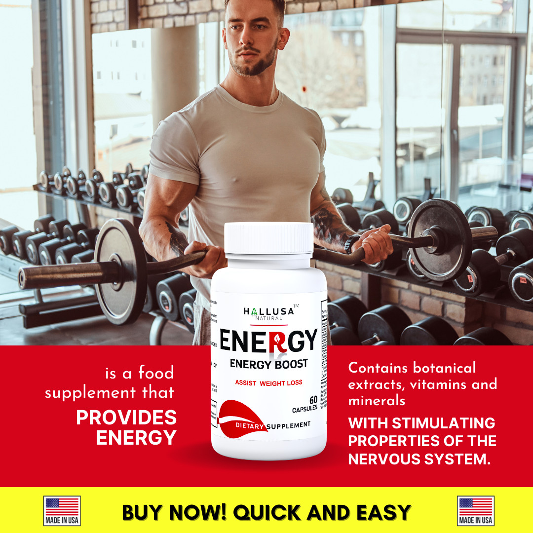 ENERGY – Energy Supplements – Preworkout – Wellness Formula – Amino Energy – 60