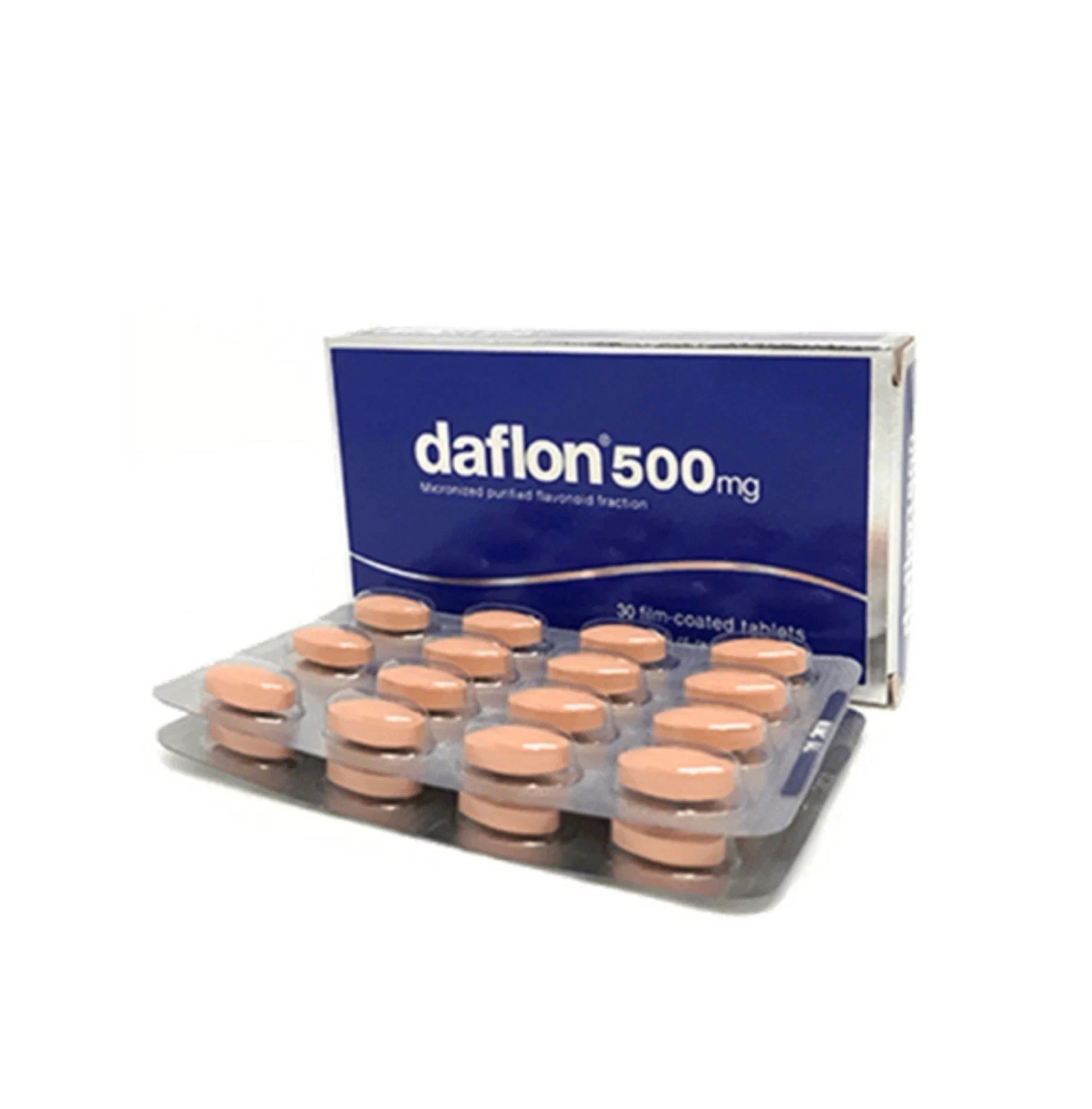 Daflon 500 mg Tablets – 30 Count – Plant-Based Flavonoid Formula – Free Shipping