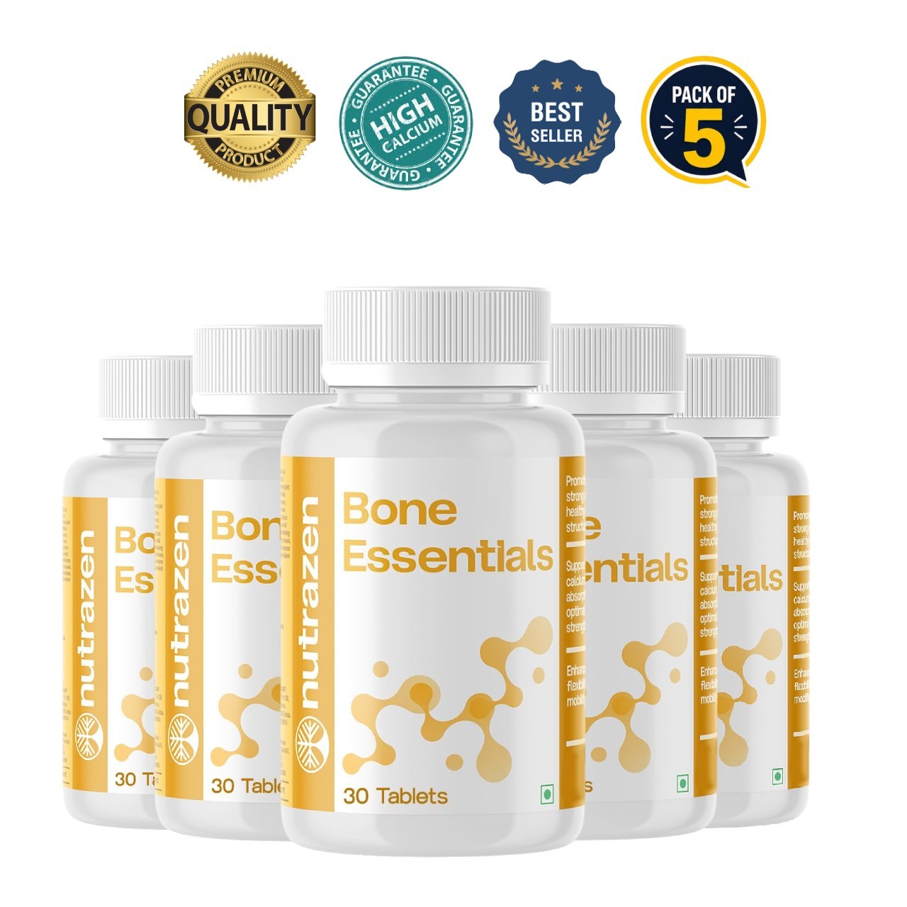 Nutra.zen Bone Essentials 30 Tablets Pack of 5 D3 K2