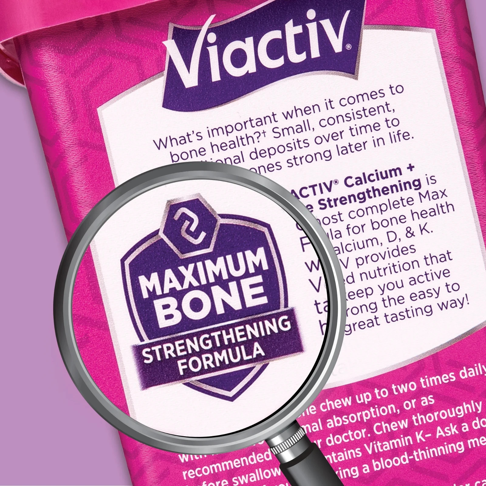 Viactiv Calcium + Vitamin D3 Supplement Soft Chews, Caramel,Calcium 100 Count