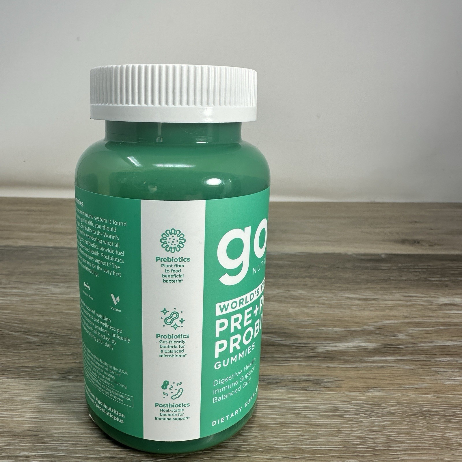 2pack Goli Nutrition Worlds First 3-in-1 Pre+Post+Probiotics Gummies 120 Gummies