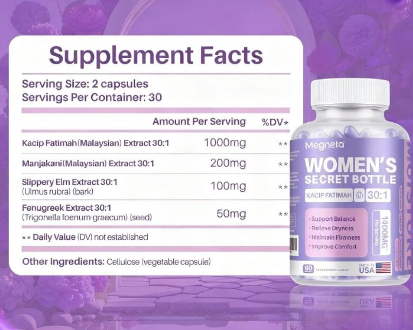 3-Pack Women’s Confidential Bottle Capsules – Organic Dietary 180 – Supplement C