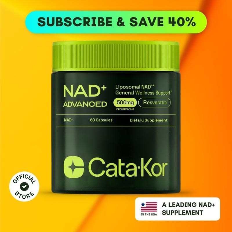 NAD+ Supplement Advanced 500mg Resveratrol Anti Aging Cellular Health Energy 60c