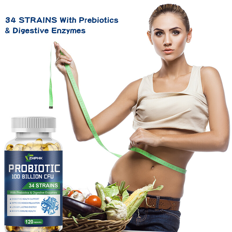 Digestive Enzymes Prebiotic & Probiotics Gas, Constipation & Bloating Relief 120