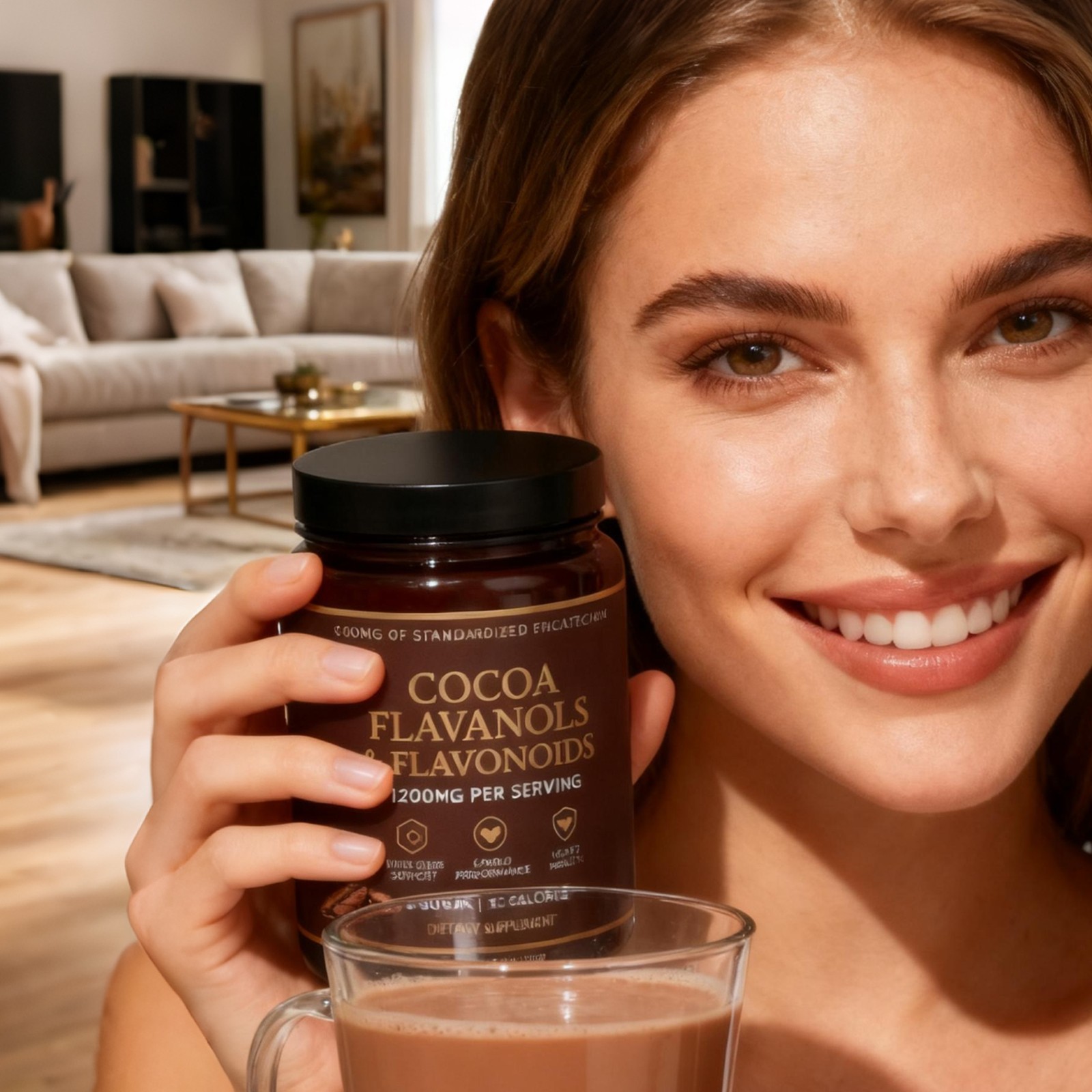 High Flavanol Cacao Powder – 1200Mg per Serving includes Cocoa Flavanols