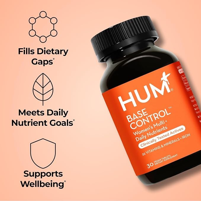 HUM Base Control Women’s Multivitamin Daily | Nutrient Supplement Tablets | 100g