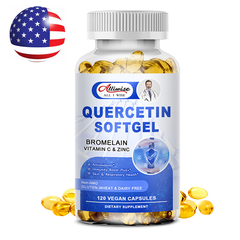 1000MG Quercetin with Bromelain & Zinc – Natural Immune Support Supplement