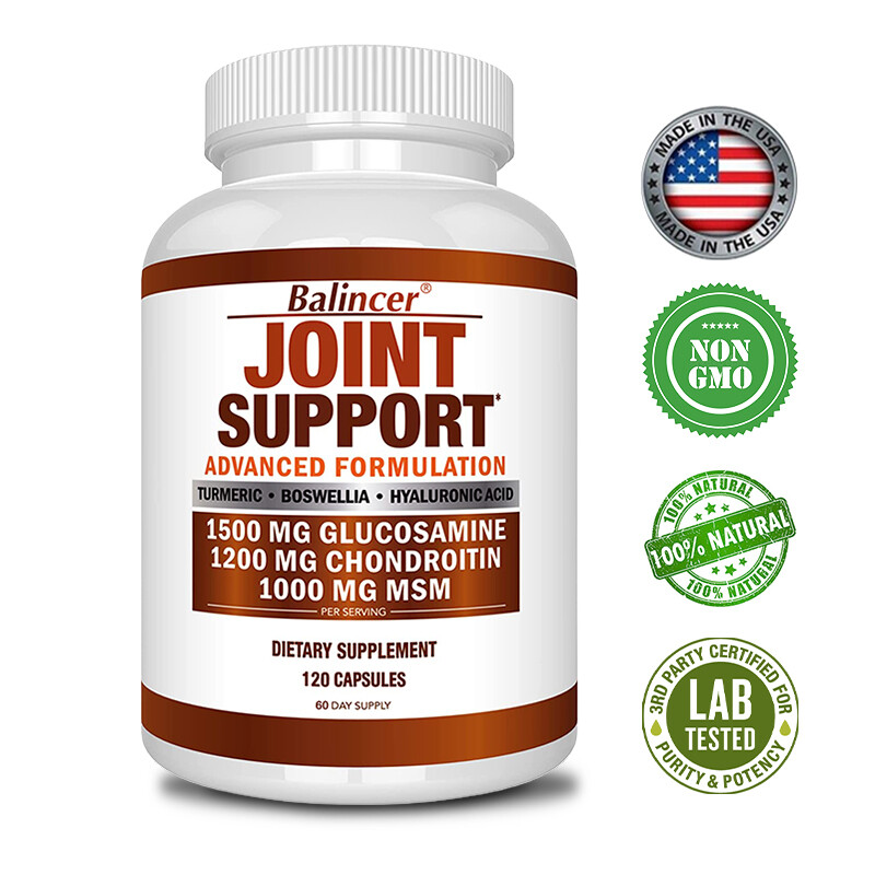 Glucosamine Chondroitin Turmeric MSM Triple Strength Joint Support 30/60/120Caps