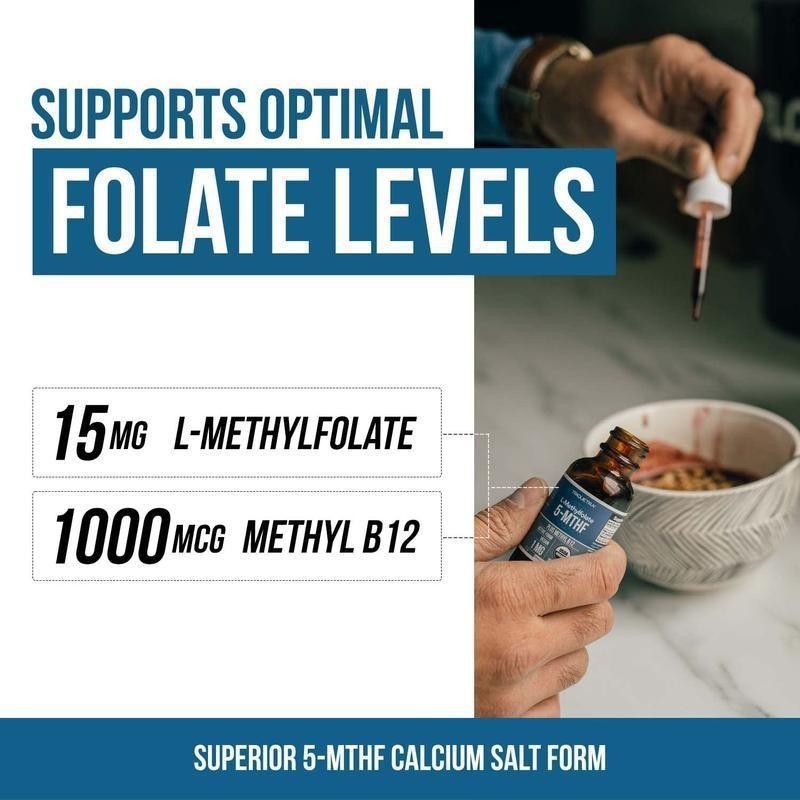 Plus Methyl -B12 Vitamin Drops L-Methylfolate (15 Mg)