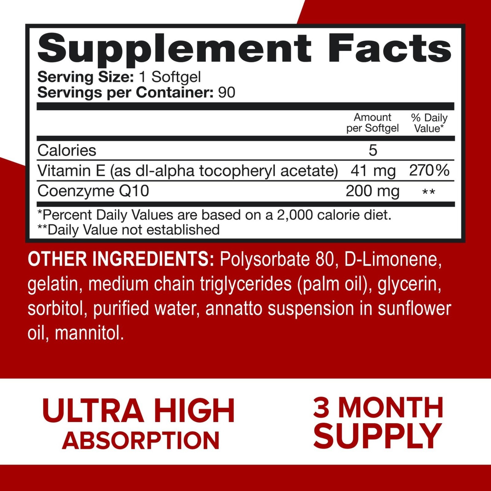 Qunol CoQ10 200mg Softgels, Ultra CoQ10 – Ultra High Absorption Coenzyme Q10