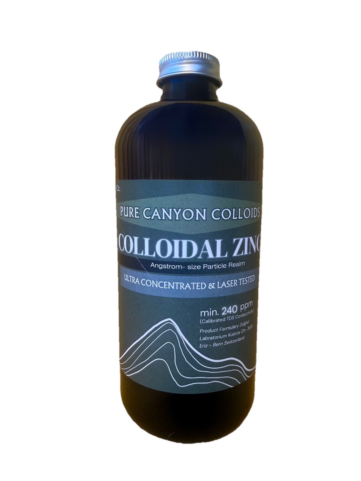 Bioactive Colloidal Zinc 16 O z. 240 PPM by Silver Mtn Minerals. Free Shipping!