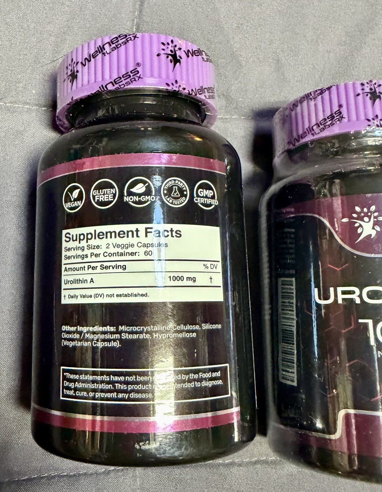 Lot Bundle 2 Pack Wellness LabsRX Labs RX Urolithin A 1000 Liposomal Capsule 240