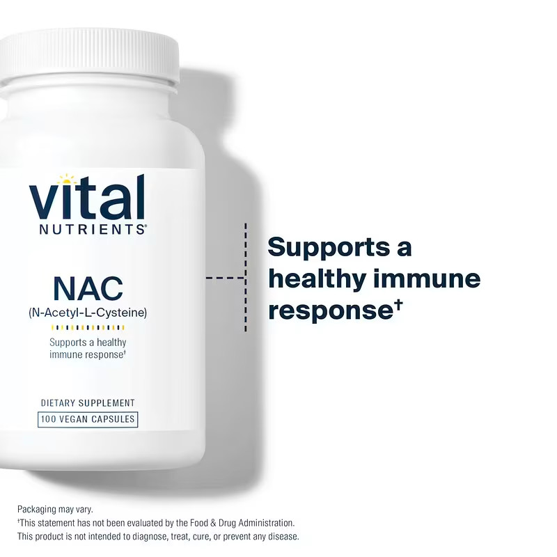 Vital Nutrients NAC N-Acetyl Cysteine 600 mg 100 caps Exp:04/2028 FREE SHIPPING
