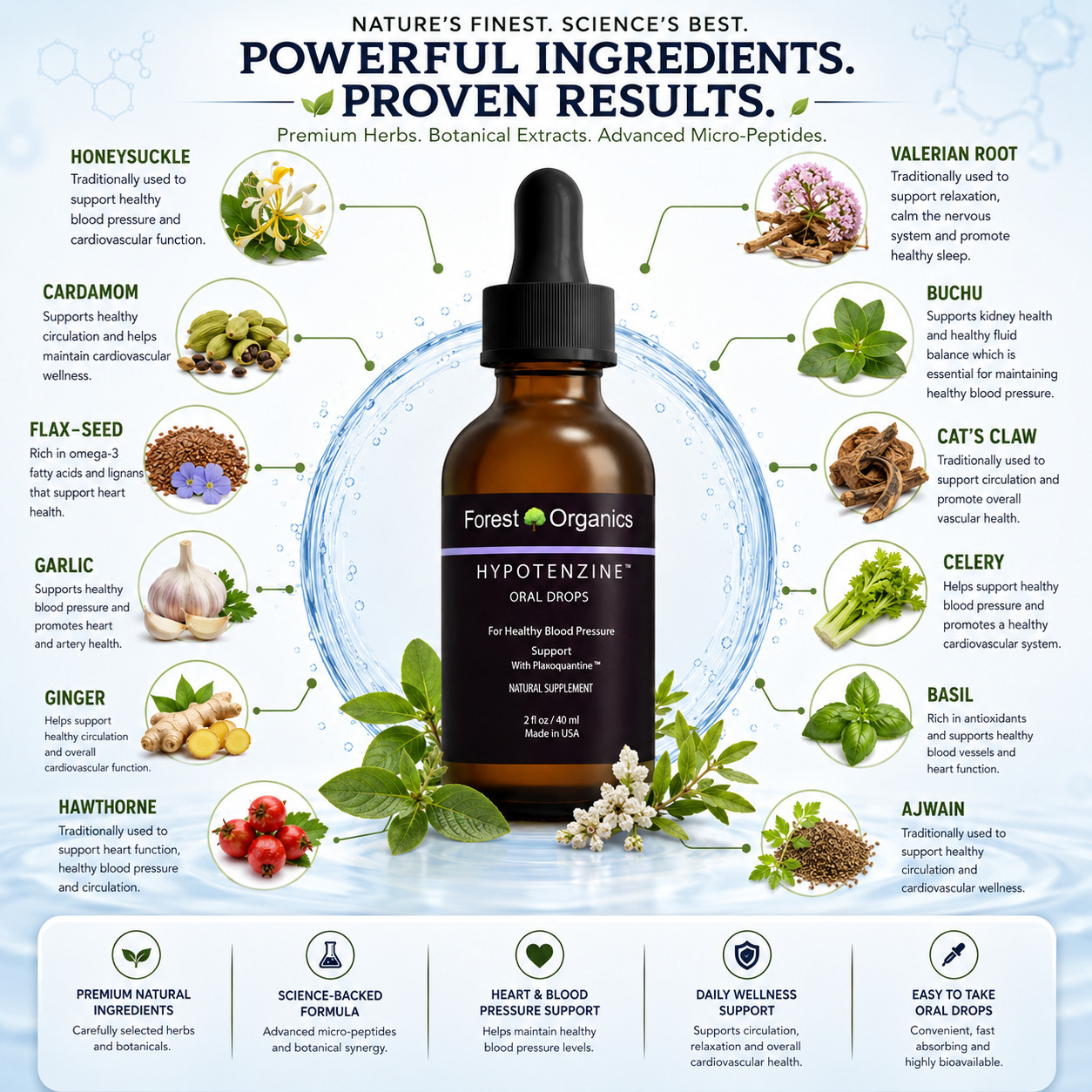 Herbal Heart Tincture for Heart Health&Blood Circulation Support Coenzyme Q10