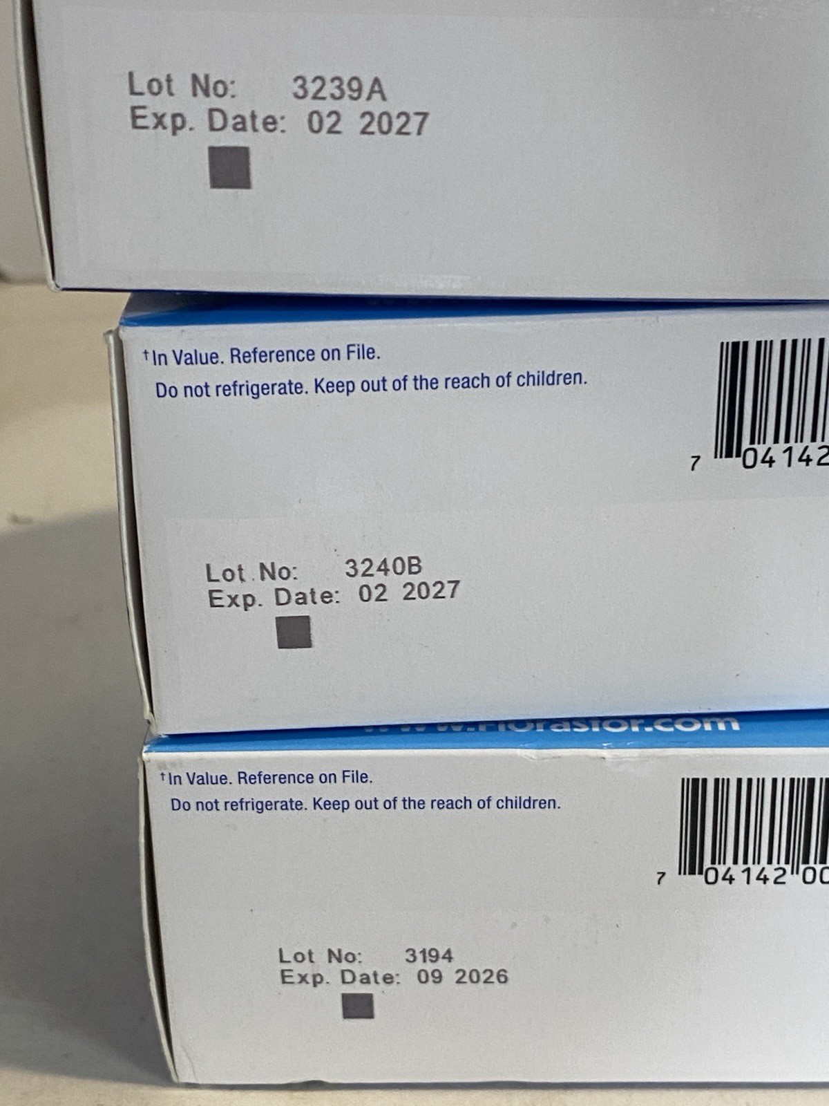 Lot of 3 Florastor Dual Action Daily Probiotic Supplement 20 Capsules Each