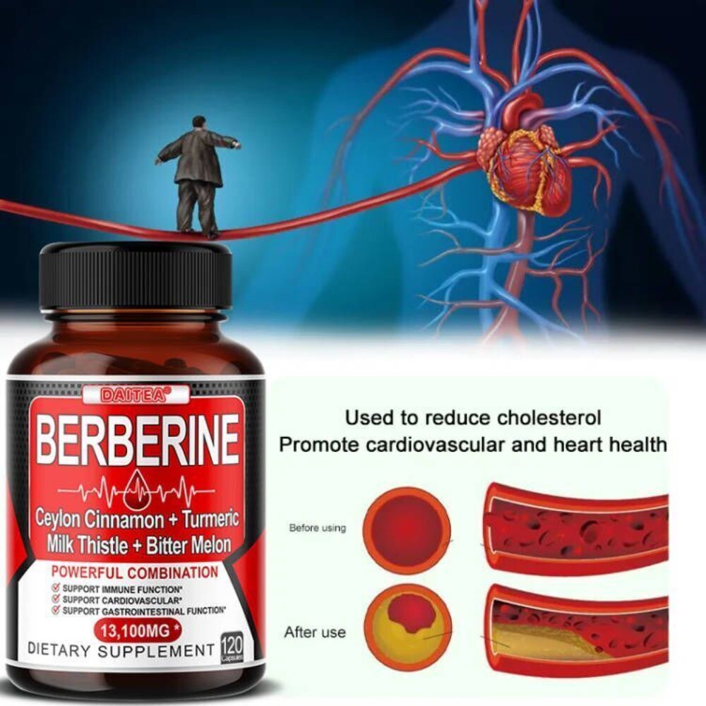 BERBERINE Support Gastrointestinal and Healthy Cholesterol Level Immune Booster