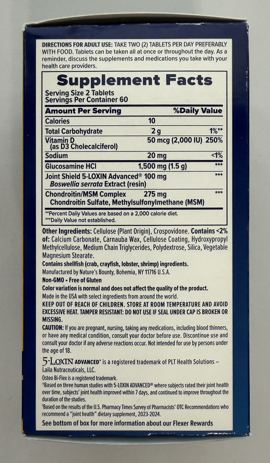 Osteo Bi-Flex Triple Strength Glucosamine Joint Supplement 120 Coated Tablets