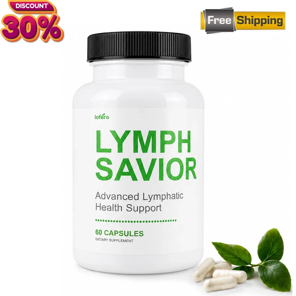 Lymph Savior Advanced Lymphatic Health Support Dietary Supplement 60 Capsule 5pc