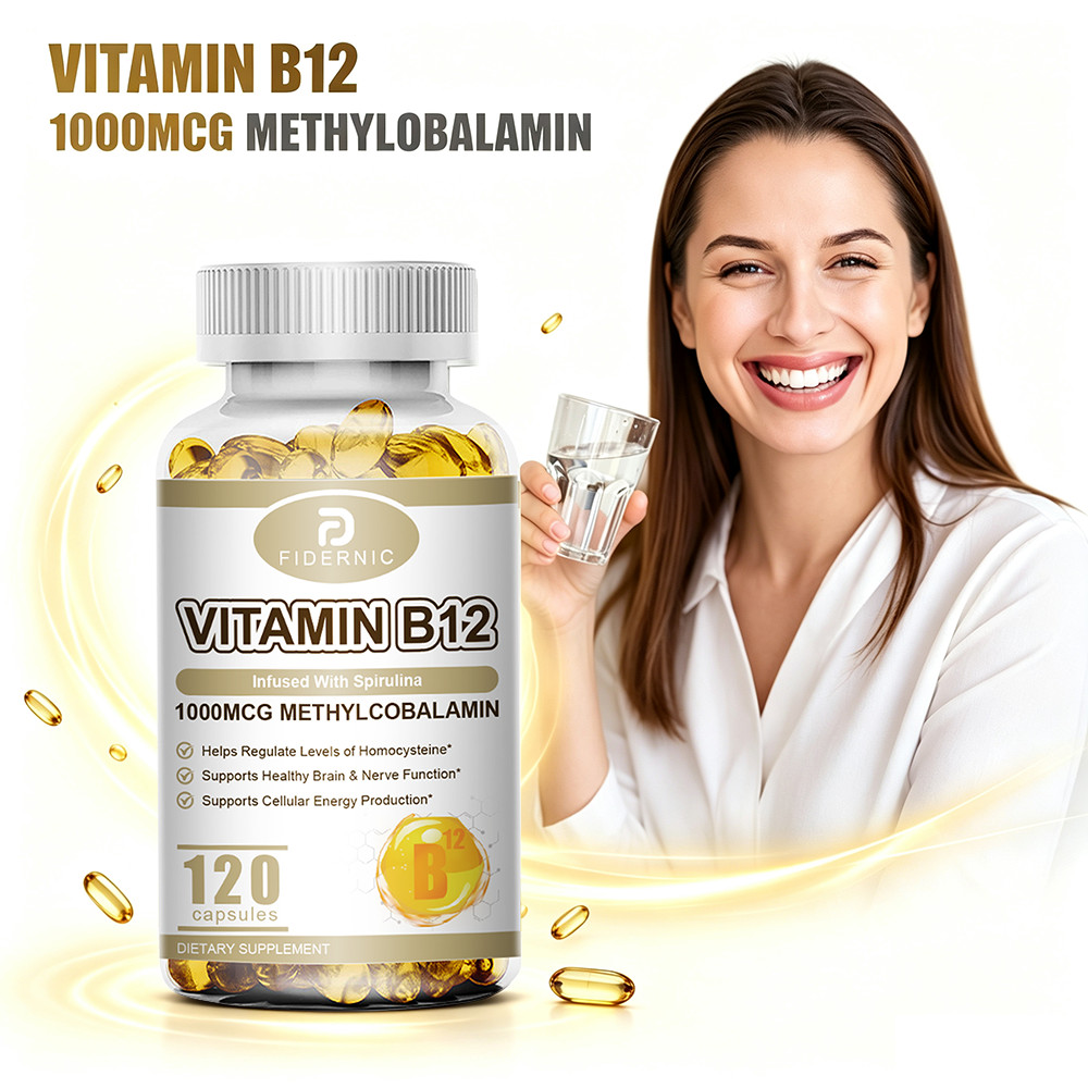 Vitamin B12 1000mcg 120 Capsules Methylcobalamin Energy Nerve Support