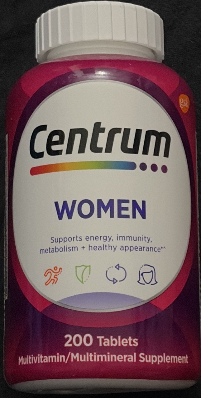Centrum Multivitamin/Multimineral for Women – 200 Tablets *EXP 01/2026*