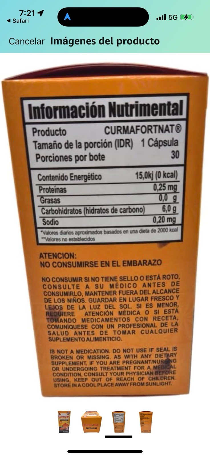 120 CAPSULES CURCUMIN with COLLAGEN CurmaFort curcuma Natural