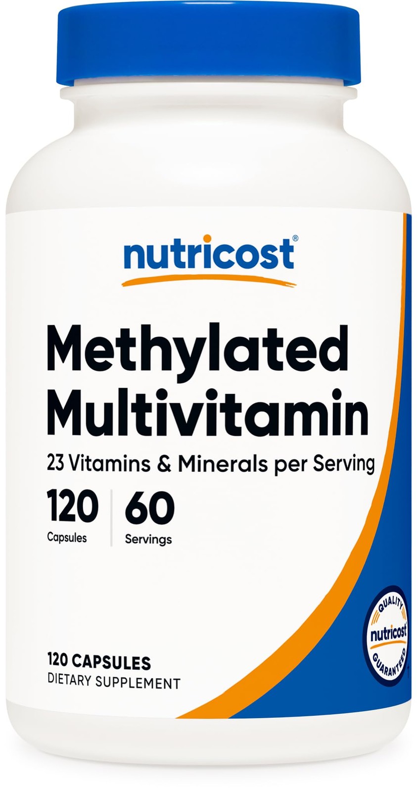 Nutricost Methylated Multivitamin 120 Capsules, 60 120 Count (Pack of 1)