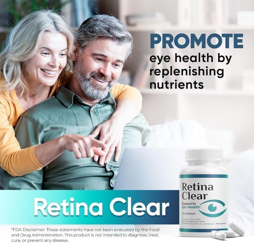 Retina Clear Vision Support Supplement Eye Health Formula with Lutein Zeaxant US
