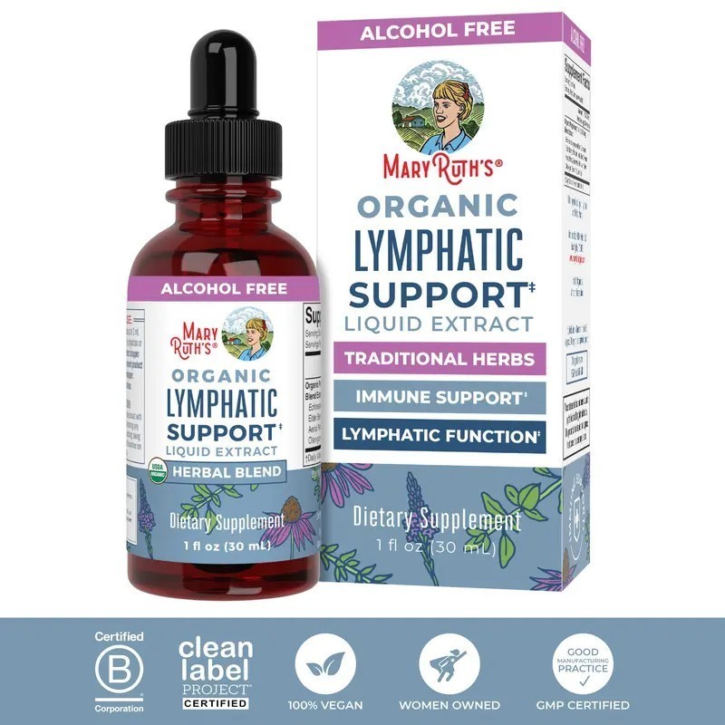 MaryRuth’s Lymphatic Support Herbal Blend Liquid Drops – USDA Organic Lymphatic