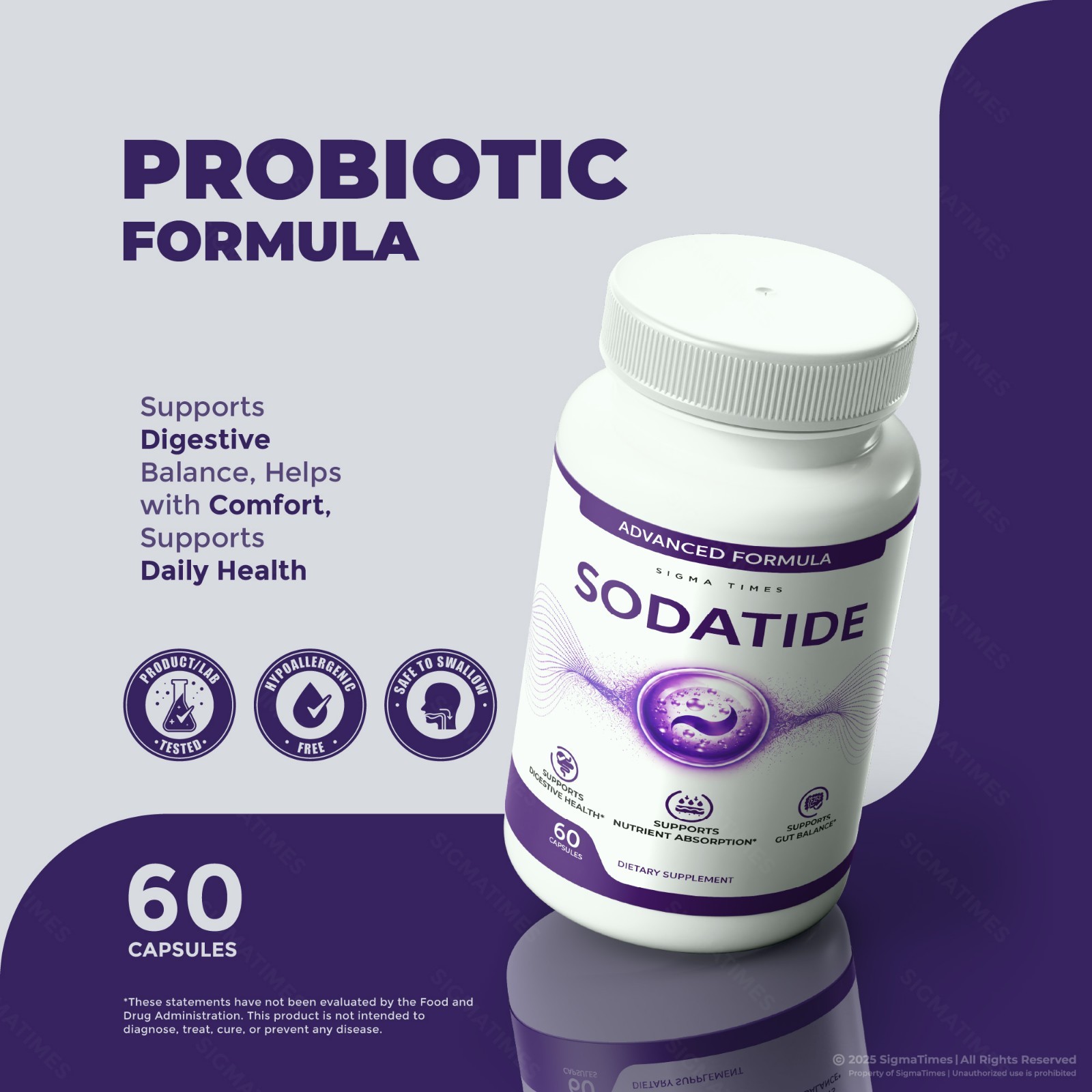 Sodatide Capsules, Gut Health & Metabolic Support Supplement – 5 Pack