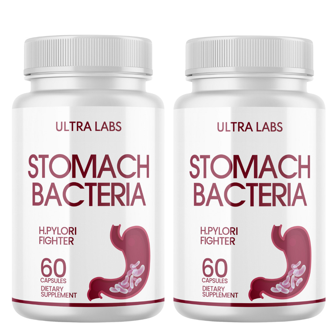 (2 Pack) Stomach Bacteria – Dietary Supplement 60 Capsules
