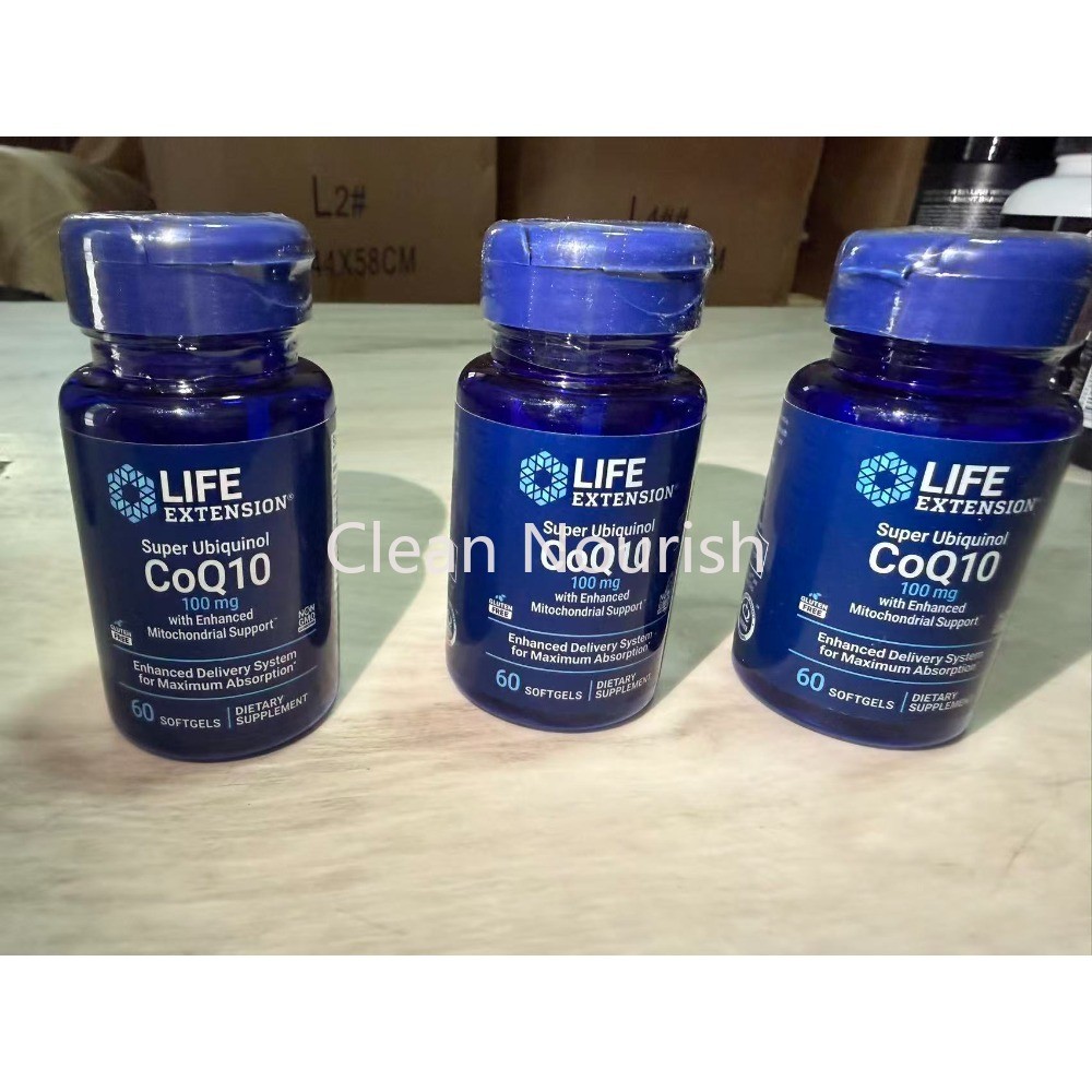 Life Extension Super-Absorbable CoQ10 100mg, Kaneka Ubiquinone d-Limonene 3 Pack