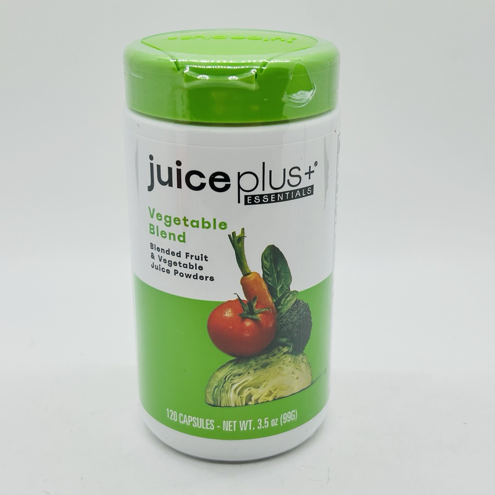 Juice Plus + VEGEGATLE BLEND Blended Fruit & Veg Juice Powders 120 Caps 04/26
