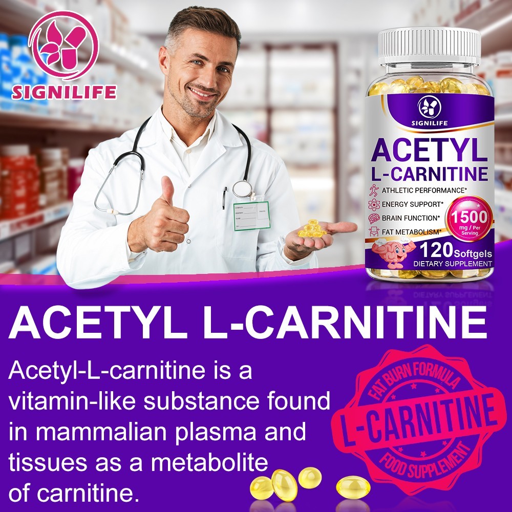 ACETYL L-CARNITINE TABLETS Nervous System Health Antioxidant 120 CAPSULES-