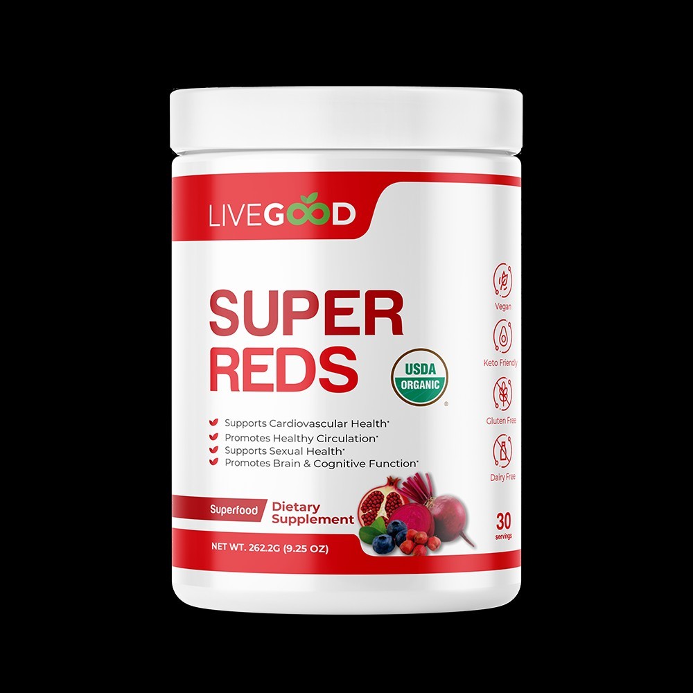 LIVE GOOD Organic Super Reds Gluten Free Keto Friendly Soy Free – 100% Vegan
