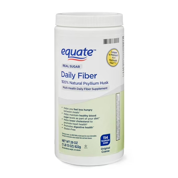 Equate Daily Fiber Powder, 29 oz Unflavored Compare to Metamucil 4-in-1 Multih
