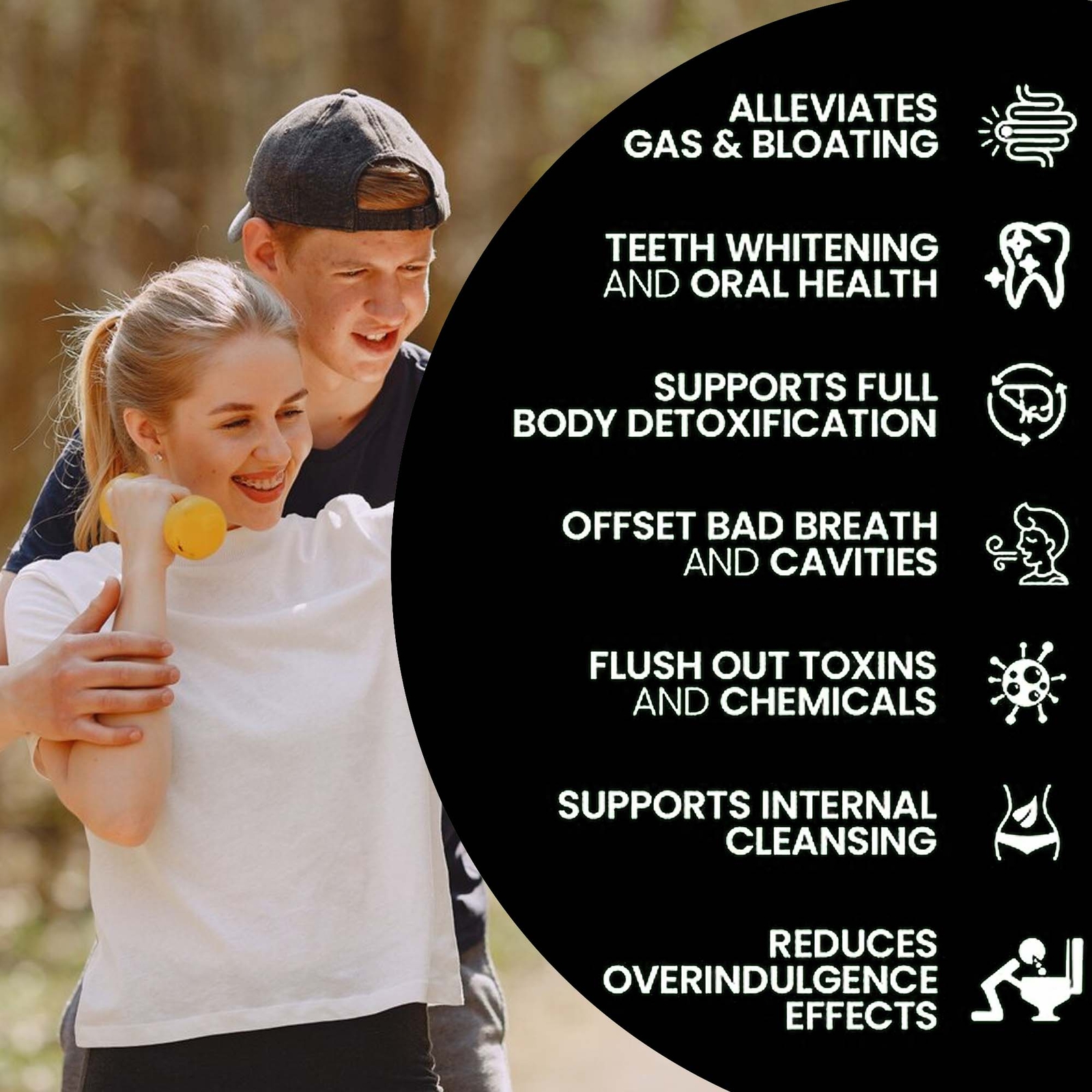 Activated Charcoal 1200mg – Highly Absorbent Detox Cleanse, Digestive Health