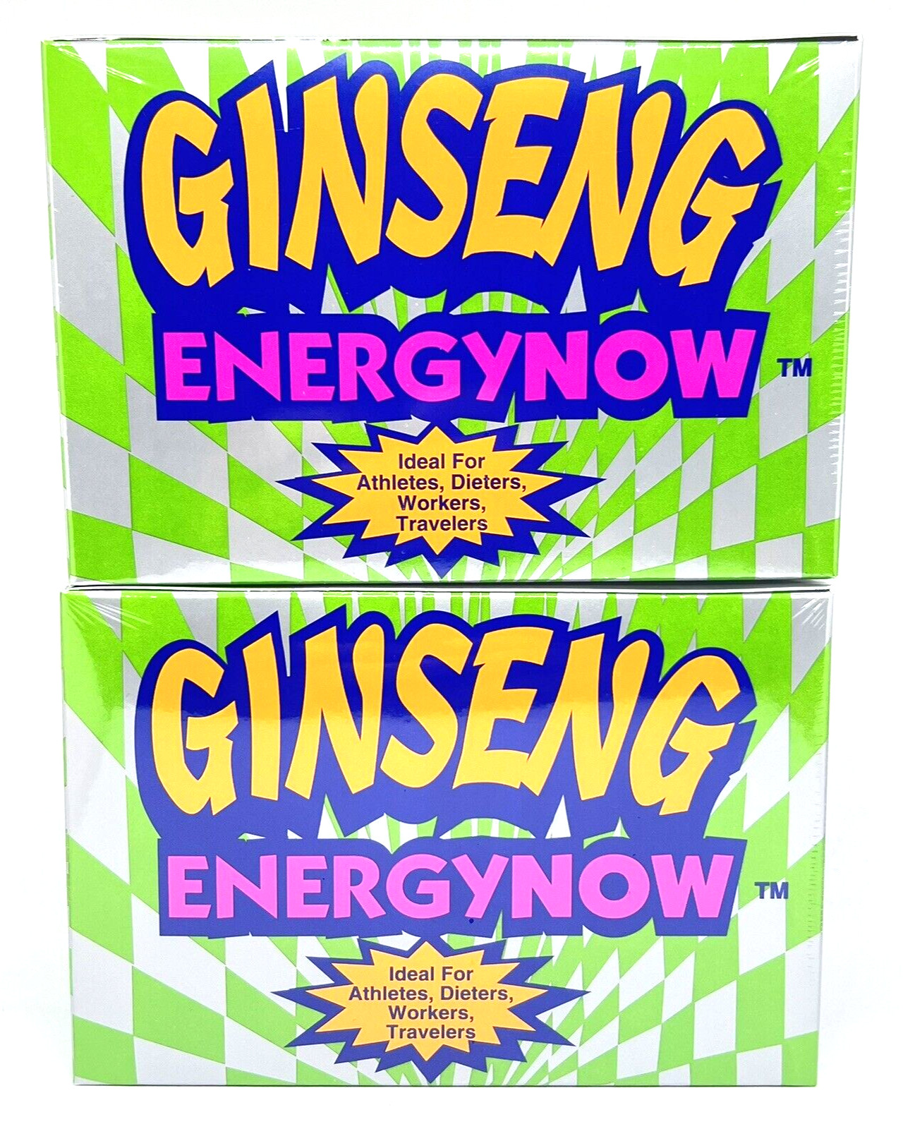 Ginseng Energy Now Green 3 Tablets 24 Packet Display Box 2 Boxes 48 Packs Total