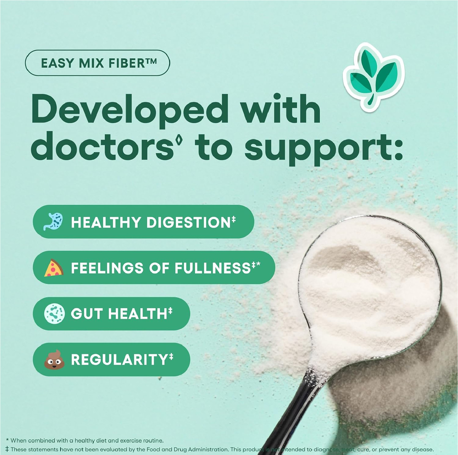 Physician’s CHOICE Easy Mix Fiber for Digestive Health & Regularity – No Grit, S