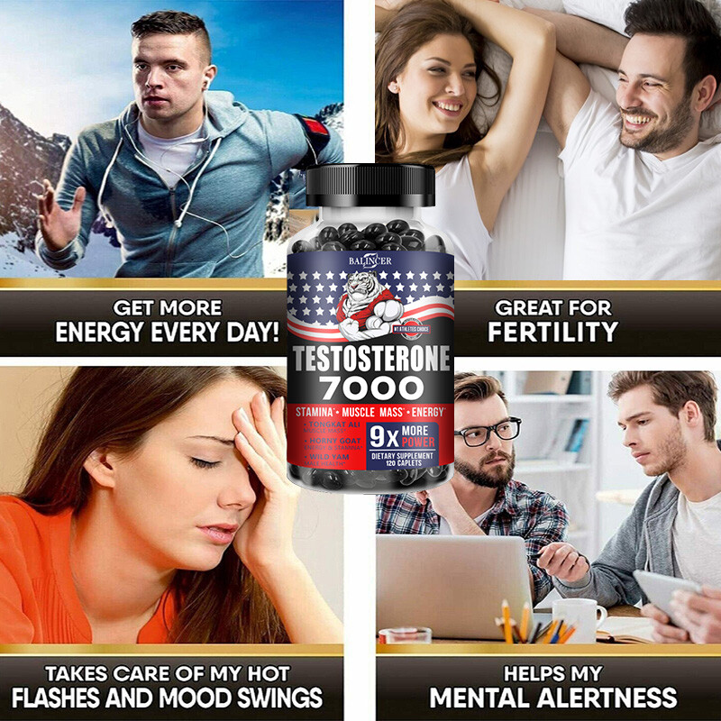 Muscle Growth + Strength+Male Performance Testosterone Booster Capsules