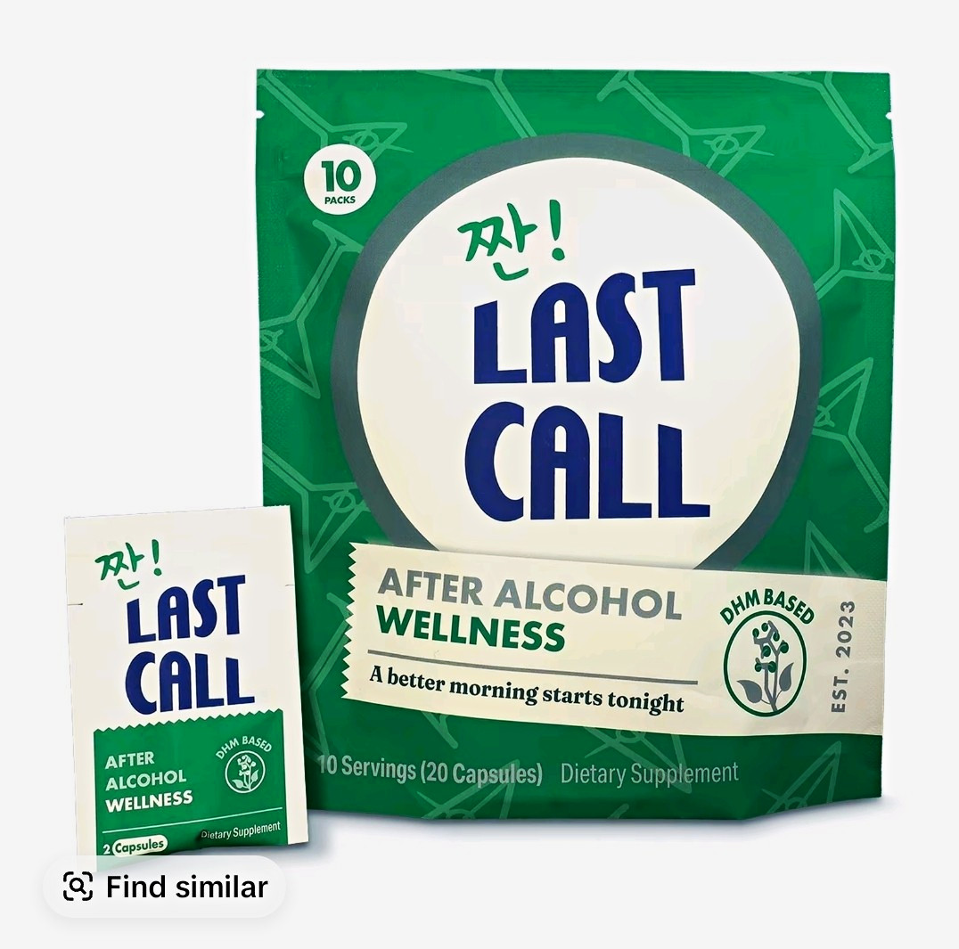 Last Call DHM-Based Alcohol Wellness Dietary Supplement Capsules, 20 Count