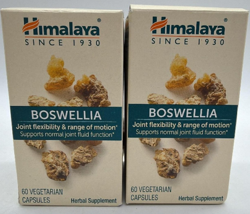 2PK Himalaya Boswellia ~ 60 Veg. Capsules EACH ~ EXP 10/26 & 12/26 ~ SEALED