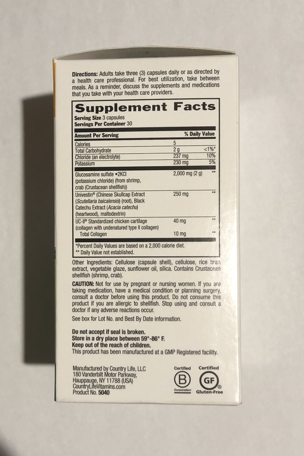 Country Life Flex Able Advanced, Includes Glucosamine, 90 Caps, EXP 07/2026