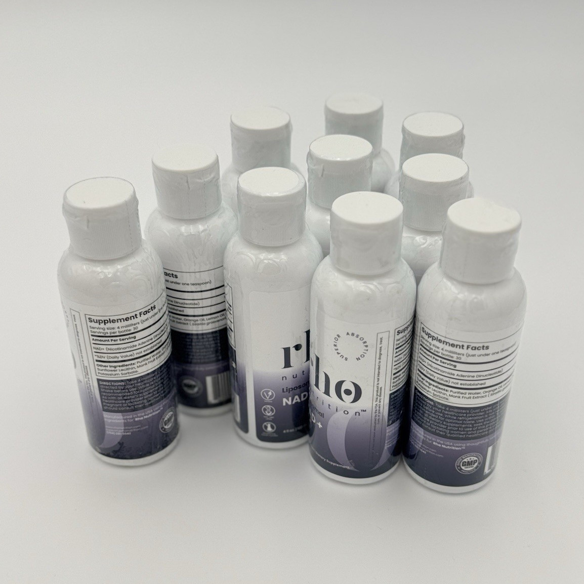 rho nutrition Liposomal NAD+ Liquid Dietary Supplement for Adults Unisex 10 Unit