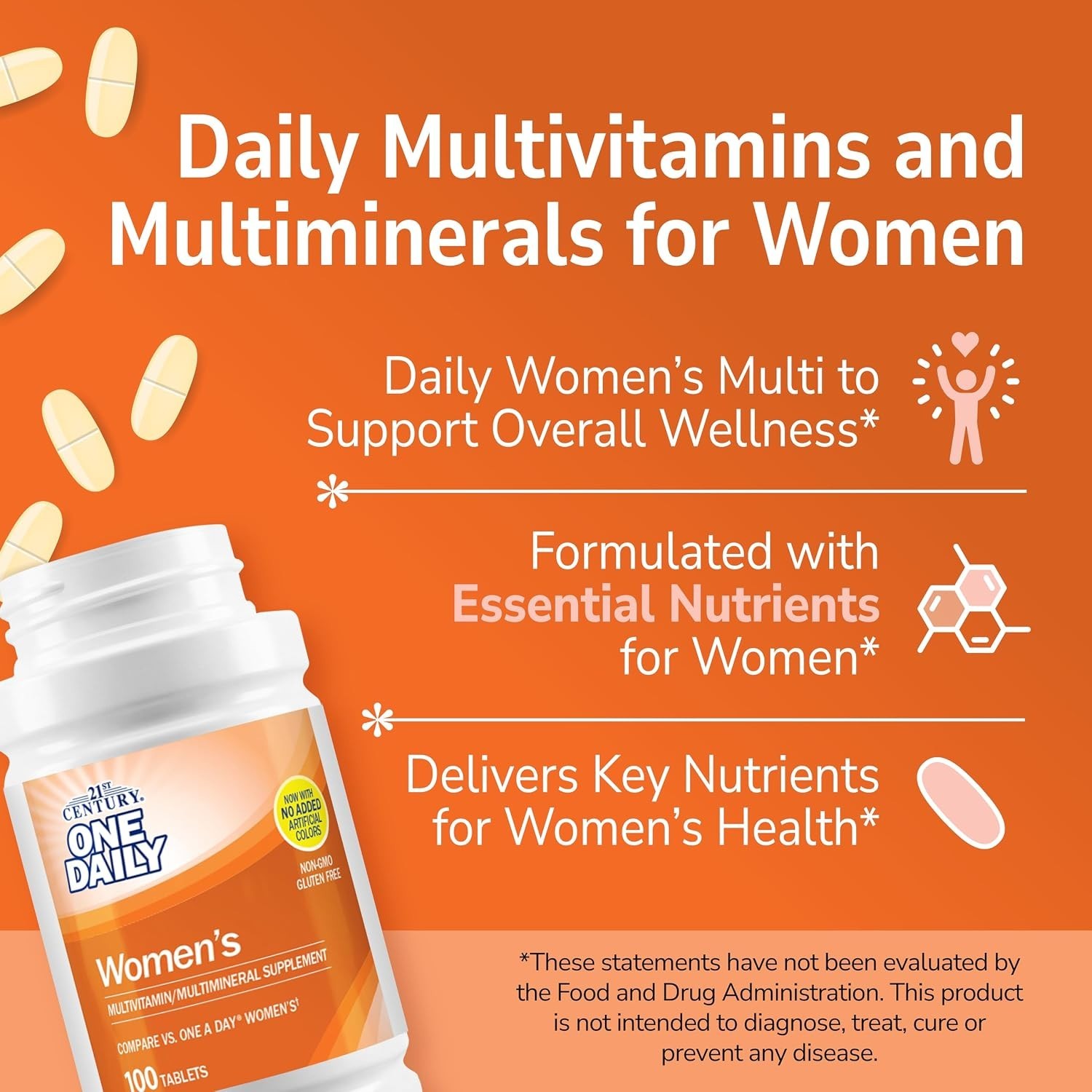 One Daily Women’s Tablets, 100 Count