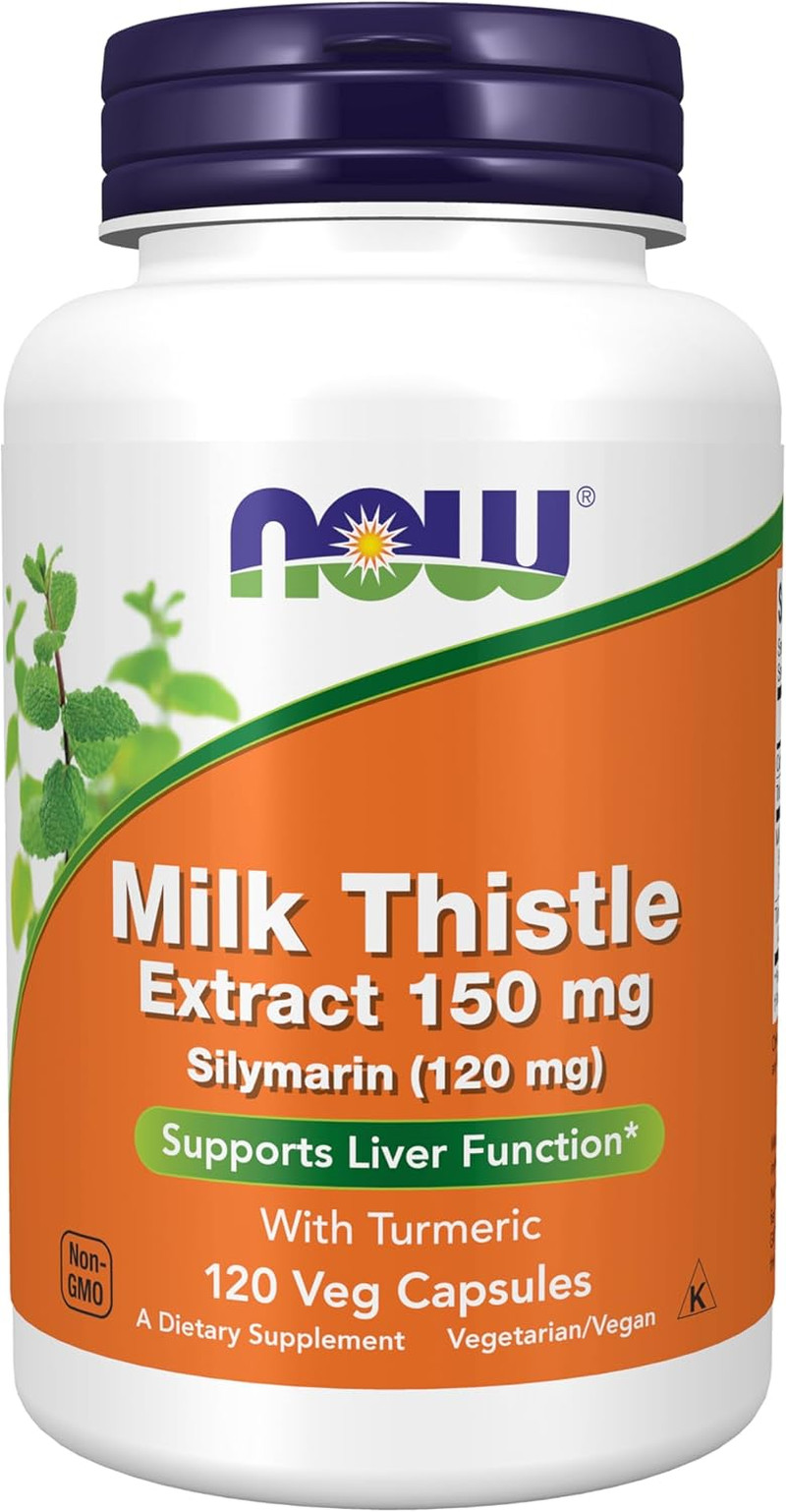 Supplements, Silymarin Milk Thistle Extract 150 Mg with Turmeric, Supports Li…
