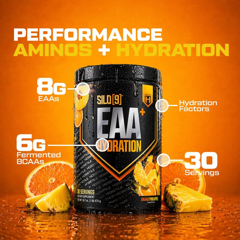 Hosstile Silo9 Eaa Amino Acids Electrolytes Eaa Bcaa Intra Workout Workout