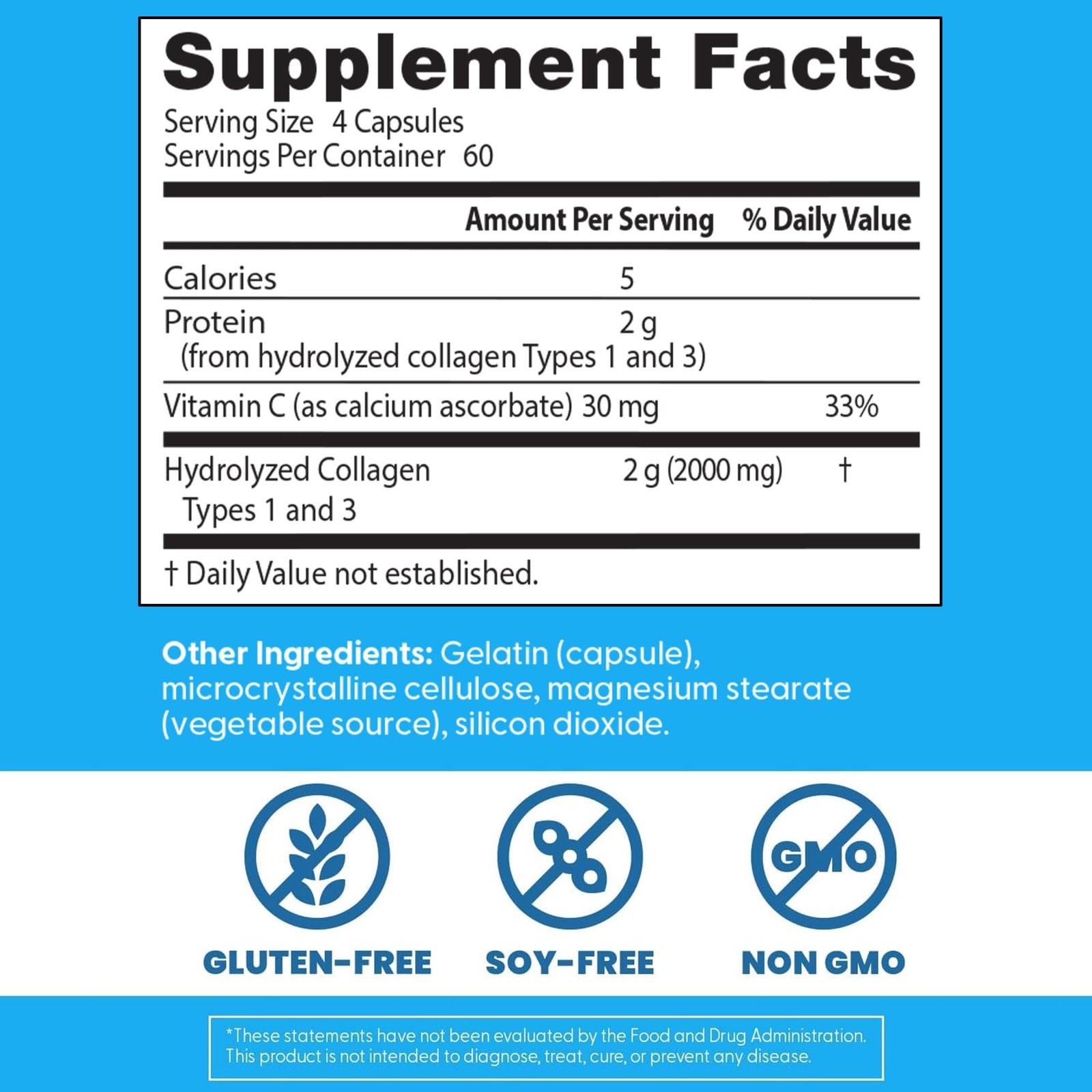 Doctor’s Best Collagen Peptides Types 1 & 3 – 240 Count (Pack of 1), No Color
