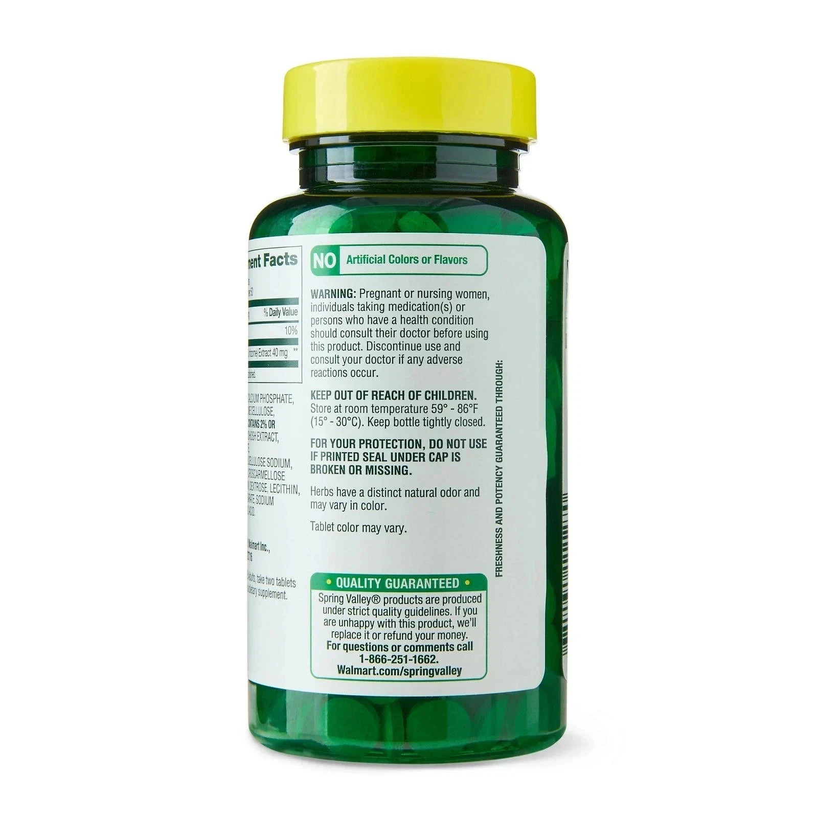 Spring Valley Black Cohosh 40mg 2 Pack 100 Tablets Menopause Support