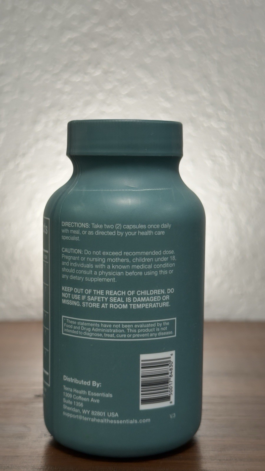 Terra Health Essentials Acid Relief Capsules, 60 Count Gut Health 08/2028