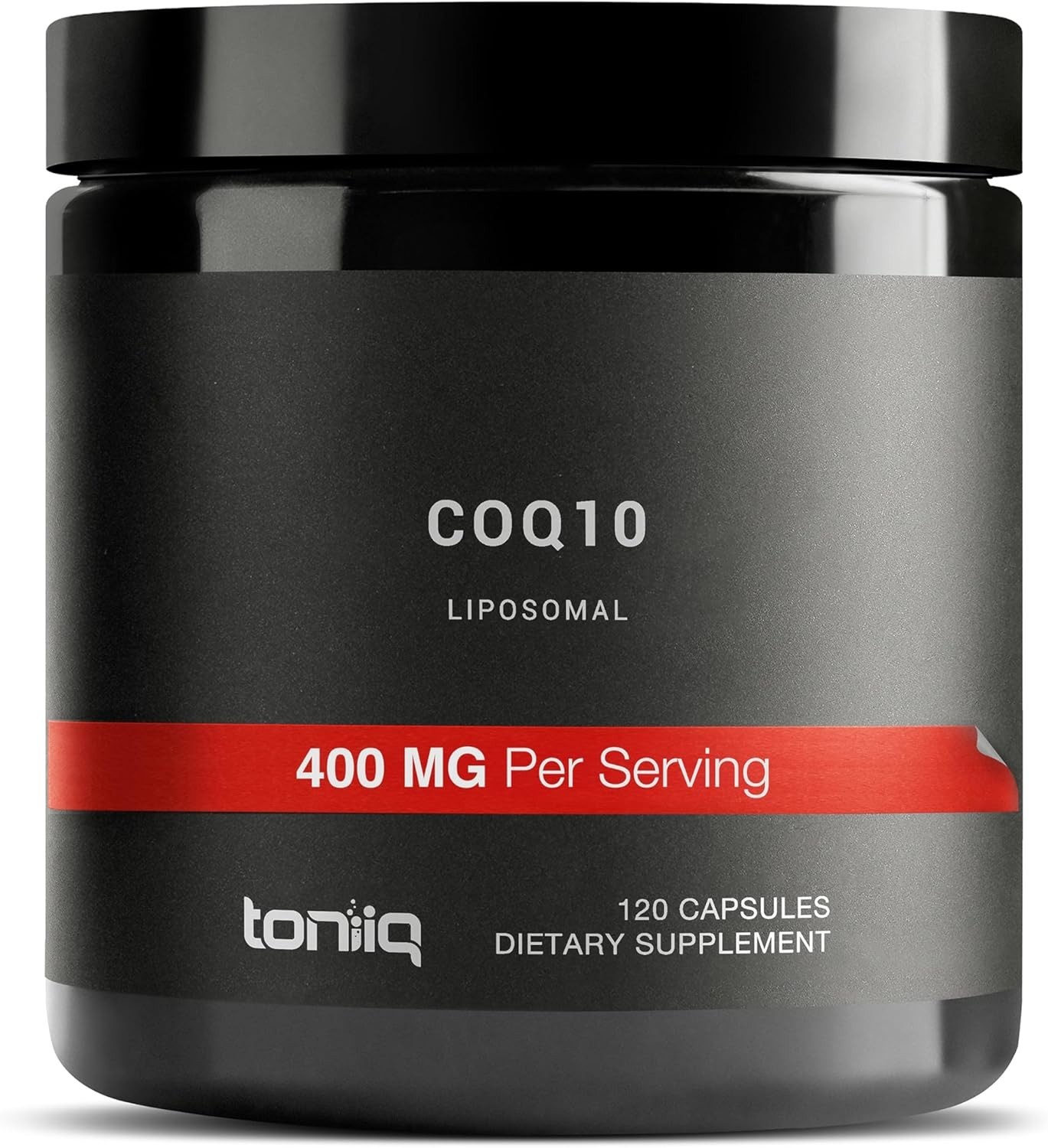 Toniiq CoQ10 400Mg | 98% Purity & MCT Oil for Absorption | Extra Strength 120